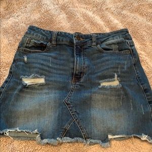 Blue jean skirt!